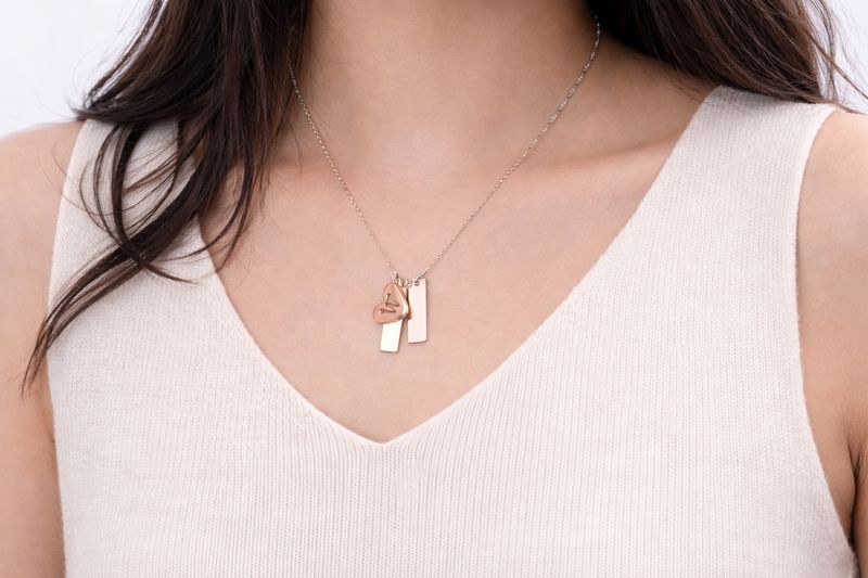 18K Gold Plated Heart Necklace