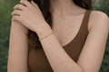 18K Gold Plated Paperclip Bracelet