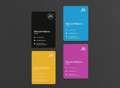 Modern Contact Aluminium Business Card
