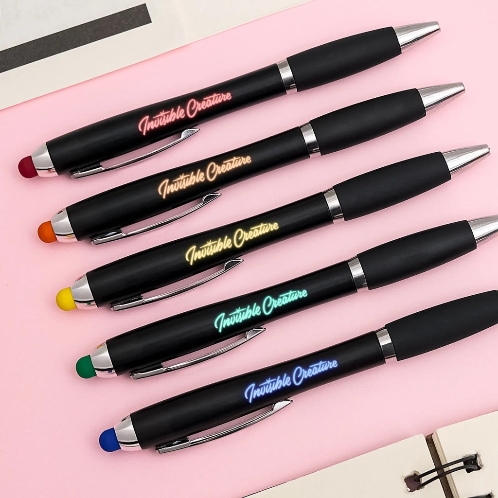 Stylus Ballpoint Pens with LED Light