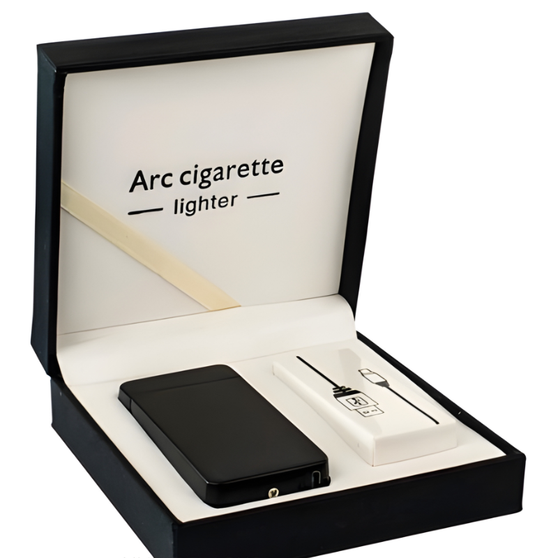Black Matte Rectangular Arc Lighter