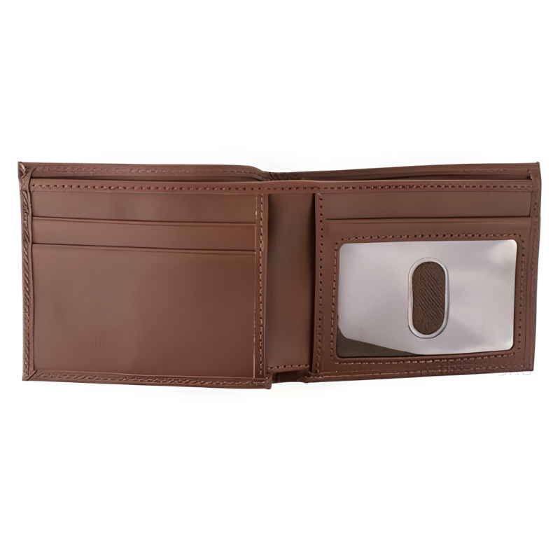 Brown Real Leather Hip Wallet